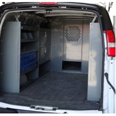 Chevy Express Full Size Van Safety Partition, Bulkhead with 10" opening
