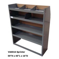 Sprinter Van Shelving Unit - High Roof - 59"Hx45"Lx16"D Sprinter Van Shelving Unit - High Roof - 59"Hx45"Lx16"D